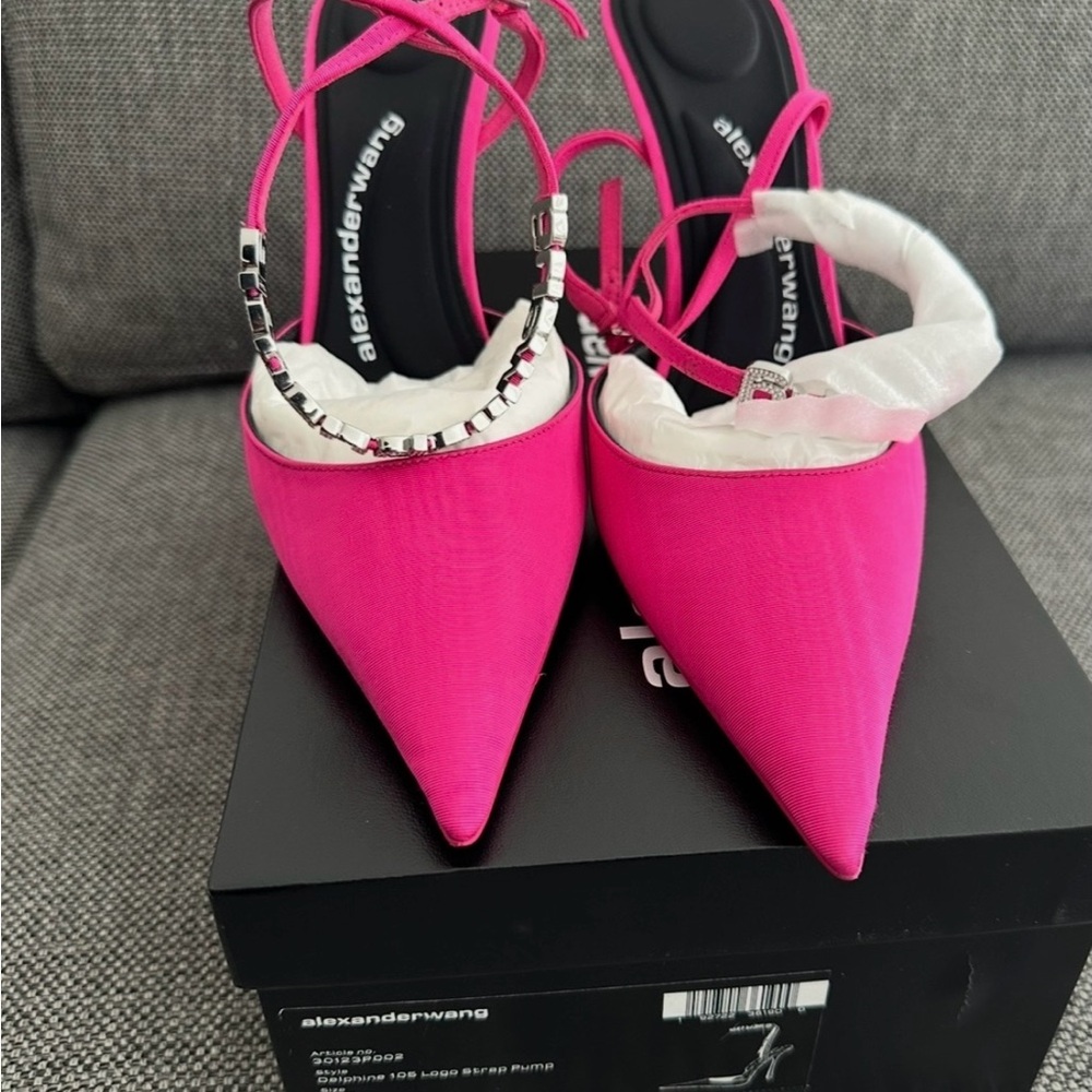 Alexander Wang Hot Pink Strappy Heels